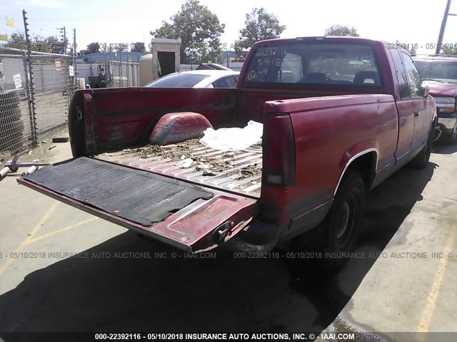 2GTEC19K2R1559025 - 1994 GMC SIERRA C1500 RED photo 4