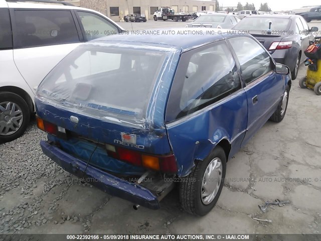 2C1MR2465R6794383 - 1994 GEO METRO BLUE photo 4