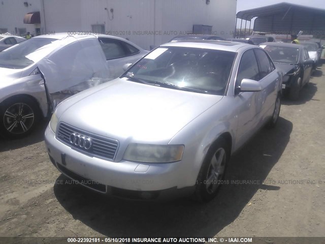 WAULT68E22A262717 - 2002 AUDI A4 3.0 QUATTRO GRAY photo 2