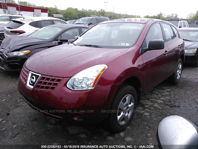 JN8AS58V09W178470 - 2009 NISSAN ROGUE S/SL RED photo 2