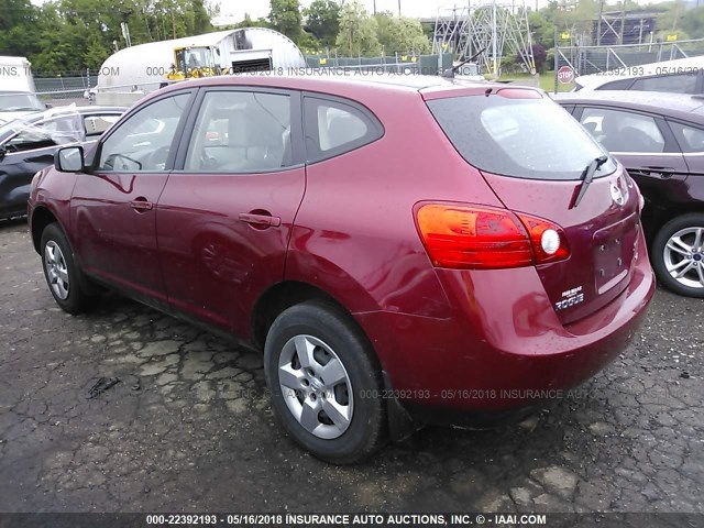 JN8AS58V09W178470 - 2009 NISSAN ROGUE S/SL RED photo 3