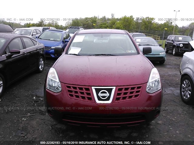 JN8AS58V09W178470 - 2009 NISSAN ROGUE S/SL RED photo 6