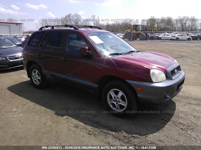 KM8SC73D82U252710 - 2002 HYUNDAI SANTA FE GLS/LX RED photo 1