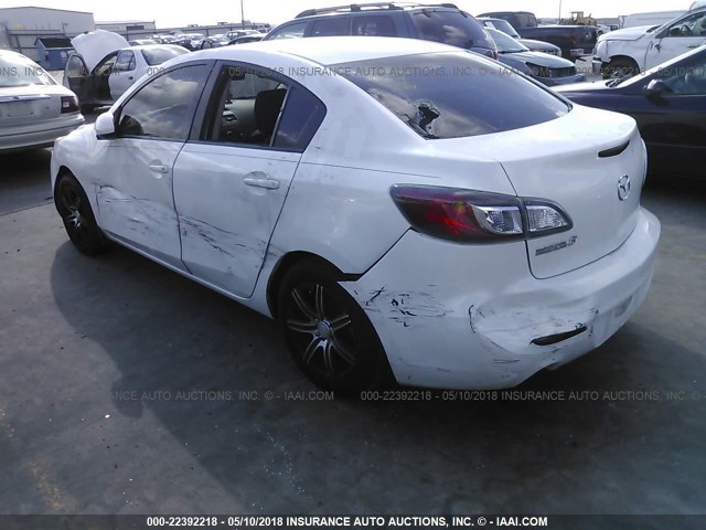 JM1BL1UF9C1522841 - 2012 MAZDA 3 I WHITE photo 3