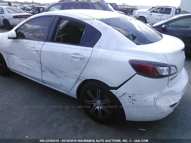 JM1BL1UF9C1522841 - 2012 MAZDA 3 I WHITE photo 6