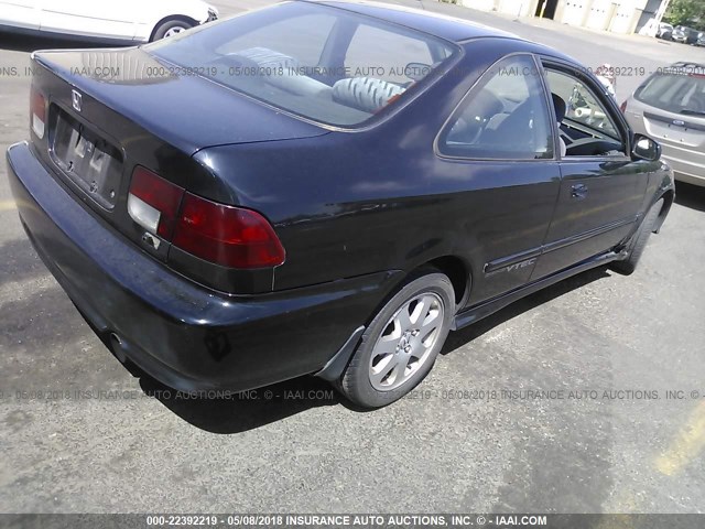 1HGEM1156XL082658 - 1999 HONDA CIVIC SI/SIR BLACK photo 4