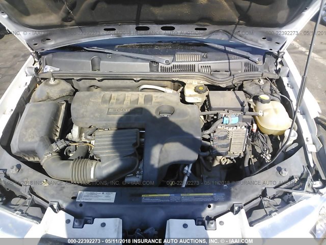 1G8AJ55F87Z128126 - 2007 SATURN ION LEVEL 2 WHITE photo 10