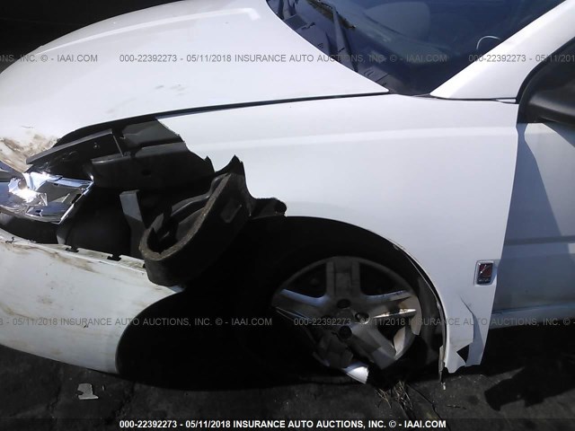 1G8AJ55F87Z128126 - 2007 SATURN ION LEVEL 2 WHITE photo 6