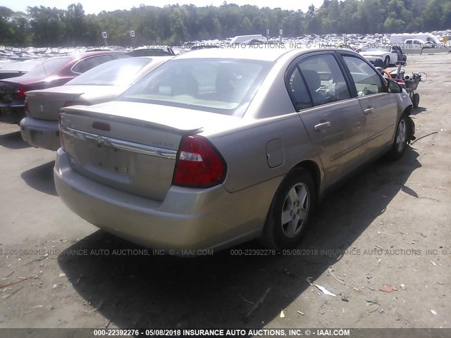 1G1ZT52895F262479 - 2005 CHEVROLET MALIBU LS BROWN photo 4