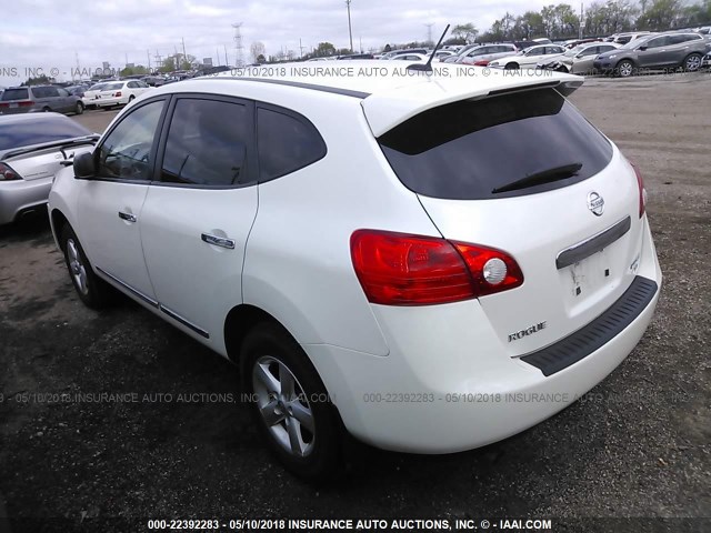 JN8AS5MV9CW393486 - 2012 NISSAN ROGUE S/SV WHITE photo 3