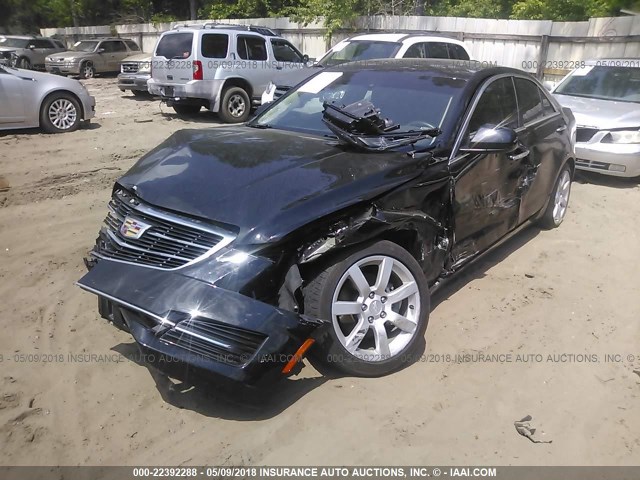 1G6AA5RA4G0115305 - 2016 CADILLAC ATS BLACK photo 2