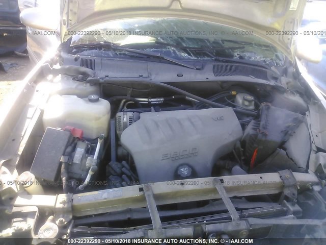 1G4HP52K25U268909 - 2005 BUICK LESABRE CUSTOM TAN photo 10