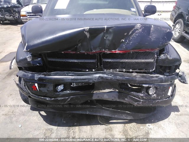 3B7HC13Y71G219293 - 2001 DODGE RAM 1500 BLACK photo 6