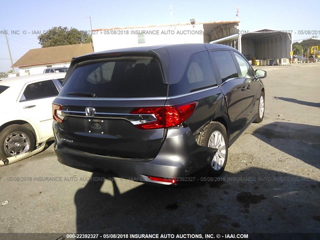 5FNRL6H26JB043686 - 2018 HONDA ODYSSEY LX GRAY photo 6