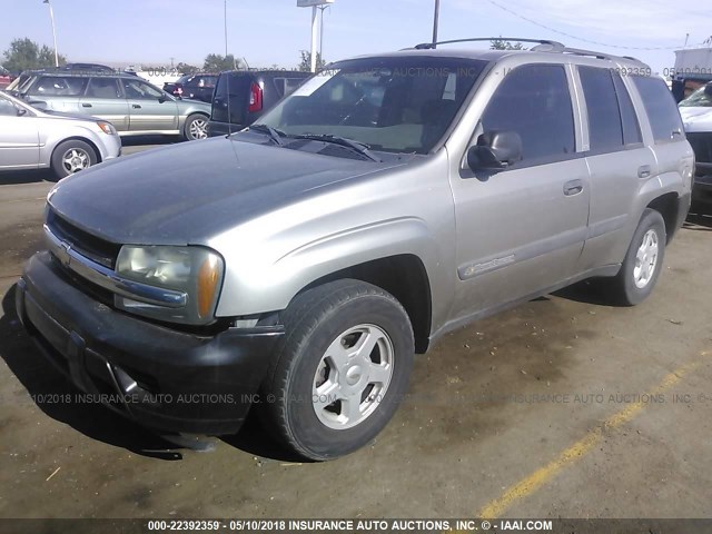 1GNDT13S432196942 - 2003 CHEVROLET TRAILBLAZER  TAN photo 2