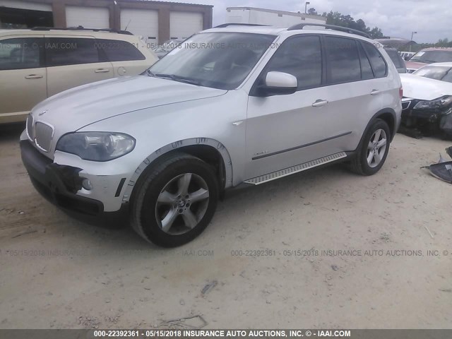 5UXFF0C51ALT85387 - 2010 BMW X5 XDRIVE35D SILVER photo 2