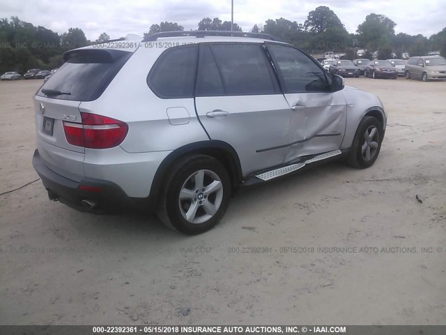 5UXFF0C51ALT85387 - 2010 BMW X5 XDRIVE35D SILVER photo 4