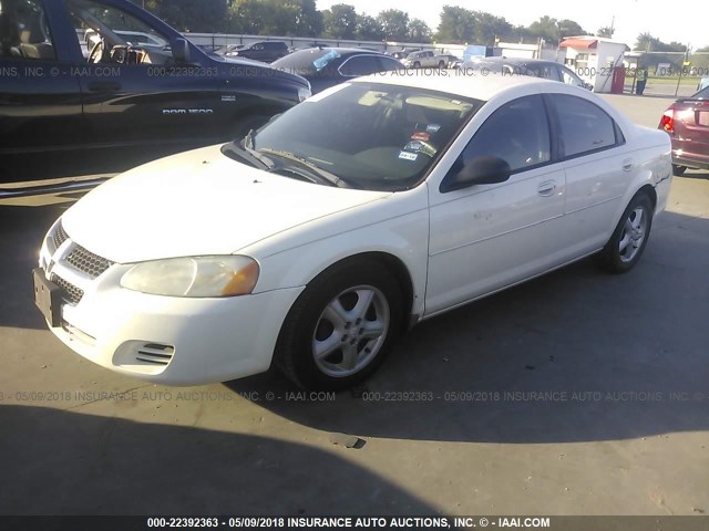 1B3EL46R25N701712 - 2005 DODGE STRATUS SXT WHITE photo 2