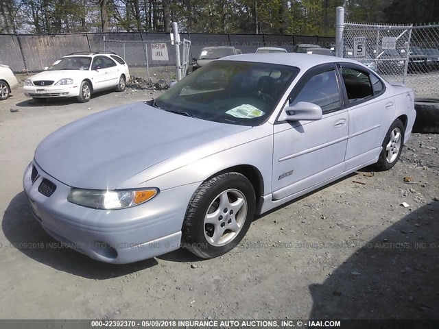 1G2WP5219WF312191 - 1998 PONTIAC GRAND PRIX GTP SILVER photo 2