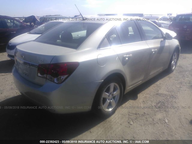 1G1PC5SB5D7283681 - 2013 CHEVROLET CRUZE LT GOLD photo 4