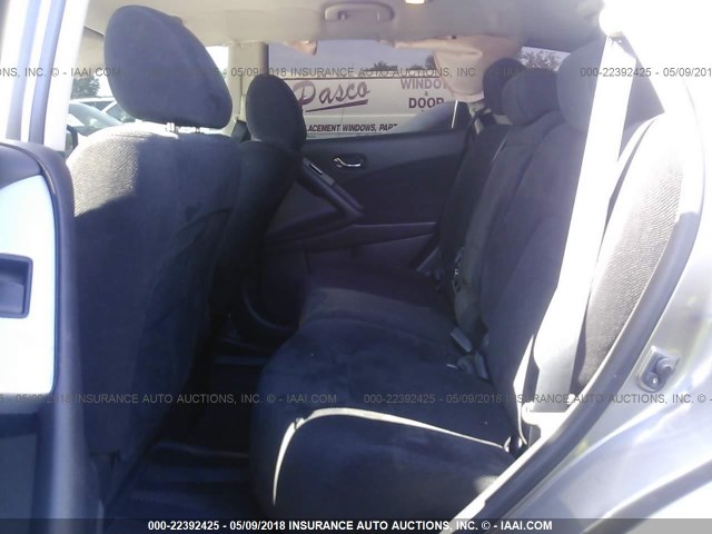 JN8AZ1MUXAW004363 - 2010 NISSAN MURANO S/SL/LE GRAY photo 8