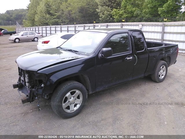 1GCESCF91B8123186 - 2011 CHEVROLET COLORADO LT BLACK photo 2