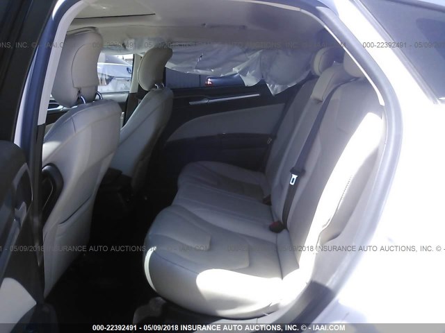 3FA6P0K98ER299445 - 2014 FORD FUSION TITANIUM WHITE photo 8