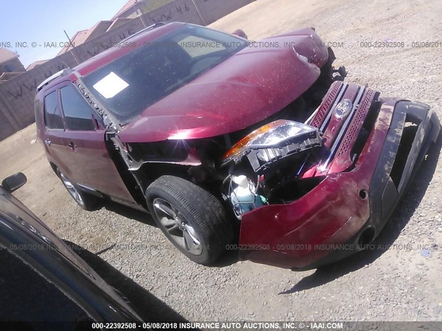 1FM5K7F81DGA38805 - 2013 FORD EXPLORER LIMITED 红色 照片 1