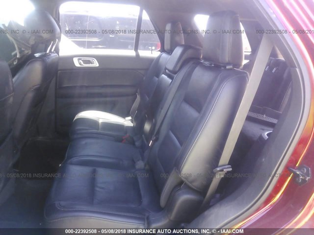 1FM5K7F81DGA38805 - 2013 FORD EXPLORER LIMITED 红色 照片 8
