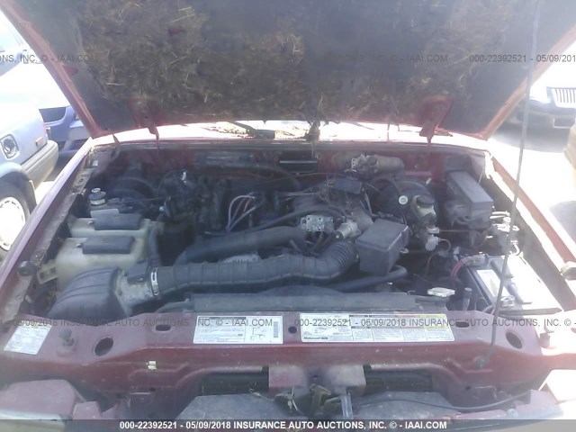 4F4YR13V9XTM02038 - 1999 MAZDA B3000 MAROON photo 10
