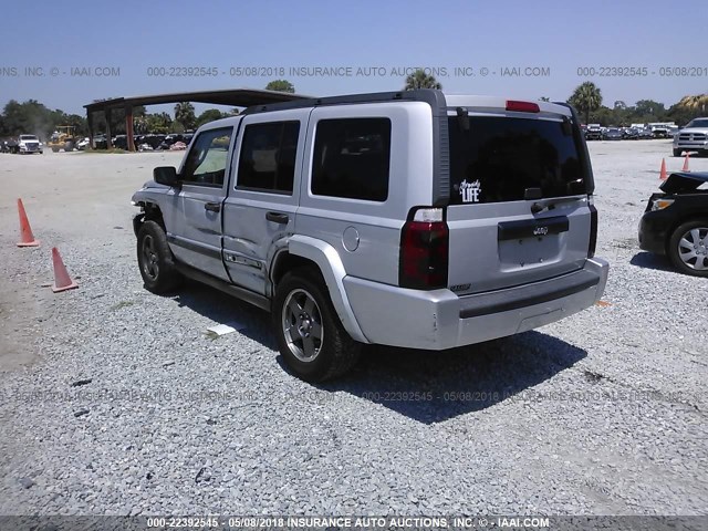 1J8HH48K96C130030 - 2006 JEEP COMMANDER ვერცხლისფერი ფოტო 3