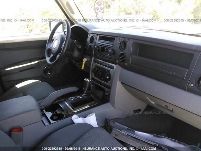 1J8HH48K96C130030 - 2006 JEEP COMMANDER ვერცხლისფერი ფოტო 5