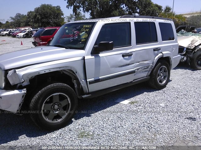 1J8HH48K96C130030 - 2006 JEEP COMMANDER ვერცხლისფერი ფოტო 6