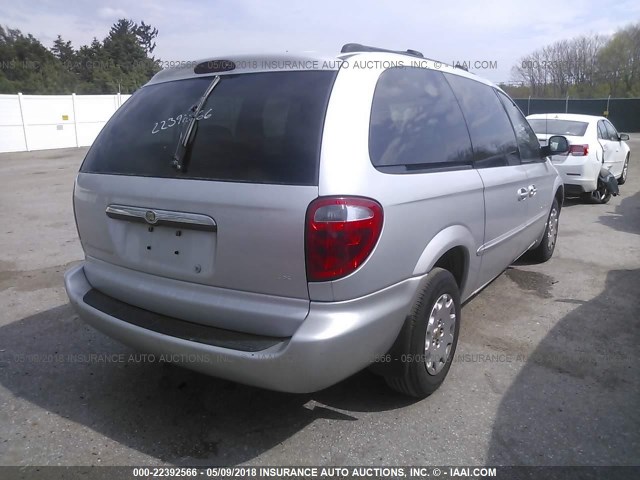 1C4GP44351B196285 - 2001 CHRYSLER TOWN & COUNTRY LX SILVER photo 4