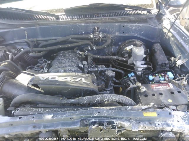 5TDBT48A67S287372 - 2007 TOYOTA SEQUOIA LIMITED BLUE photo 10