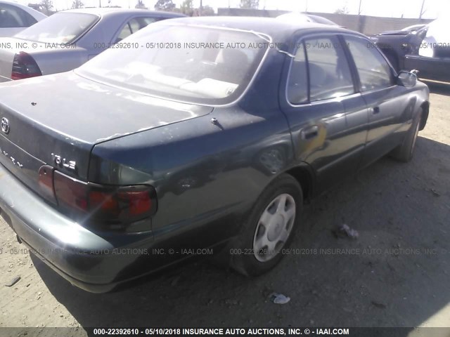 JT2BF12K7T0165469 - 1996 TOYOTA CAMRY LE/XLE/SE GREEN photo 4