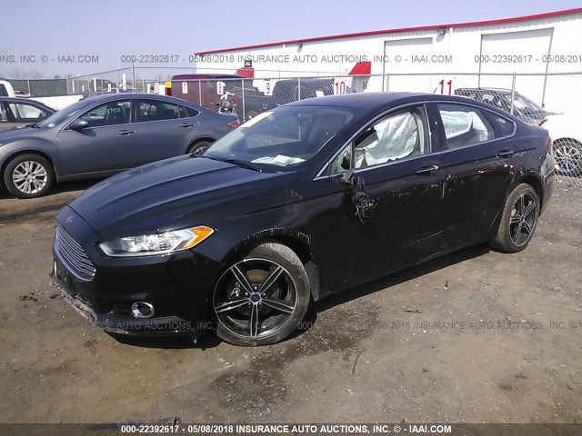 3FA6P0D95FR124956 - 2015 FORD FUSION TITANIUM BLACK photo 2