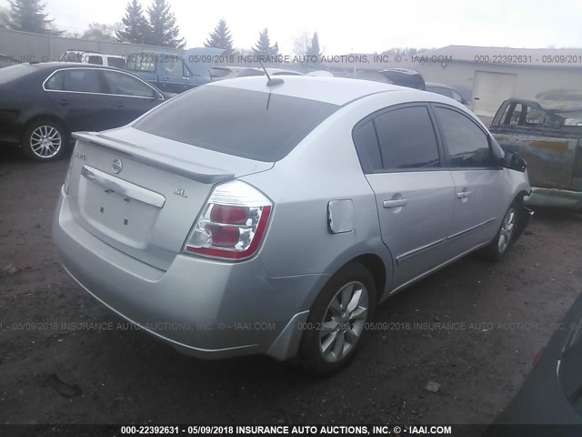 3N1AB6AP7BL668092 - 2011 NISSAN SENTRA 2.0/2.0S/SR/2.0SL GRAY photo 4