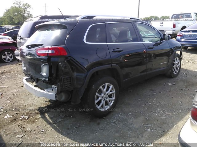 1C4PJMCB1FW697555 - 2015 JEEP CHEROKEE LATITUDE BLACK photo 4