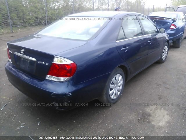 4T1BE30K06U164732 - 2006 TOYOTA CAMRY LE/XLE/SE ლურჯი ფოტო 4