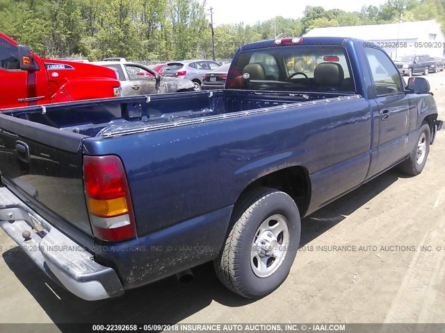 1GCEC14T1YE376924 - 2000 CHEVROLET SILVERADO C1500 BLUE photo 4