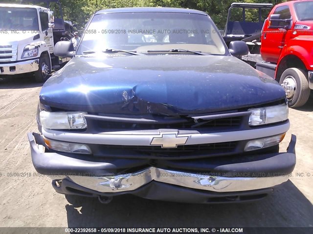 1GCEC14T1YE376924 - 2000 CHEVROLET SILVERADO C1500 BLUE photo 6