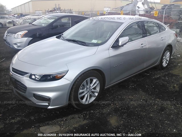 1G1ZD5ST6JF118027 - 2018 CHEVROLET MALIBU LT SILVER photo 2