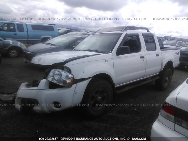 1N6ED27Y94C429270 - 2004 NISSAN FRONTIER CREW CAB XE V6 WHITE photo 2