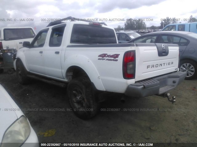 1N6ED27Y94C429270 - 2004 NISSAN FRONTIER CREW CAB XE V6 WHITE photo 3