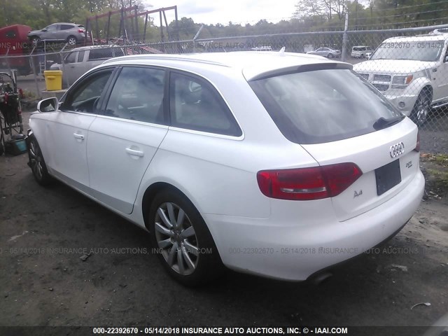 WAUWFAFL4AA175411 - 2010 AUDI A4 PREMIUM PLUS WHITE photo 3