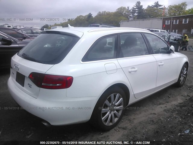 WAUWFAFL4AA175411 - 2010 AUDI A4 PREMIUM PLUS WHITE photo 4