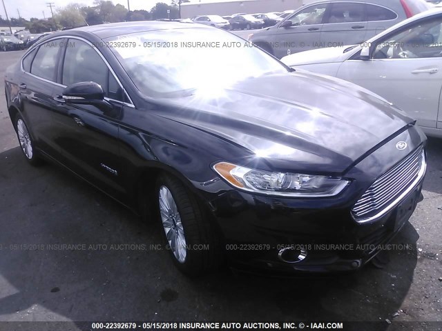 3FA6P0LU5GR173176 - 2016 FORD FUSION SE HYBRID BLACK photo 1