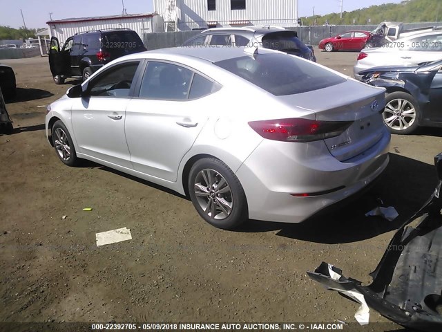 5NPD84LF6JH243009 - 2018 HYUNDAI ELANTRA SEL/VALUE/LIMITED GRAY photo 3