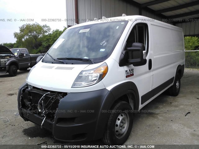 3C6TRVAG3HE545826 - 2017 RAM PROMASTER 1500 1500 STANDARD WHITE photo 2